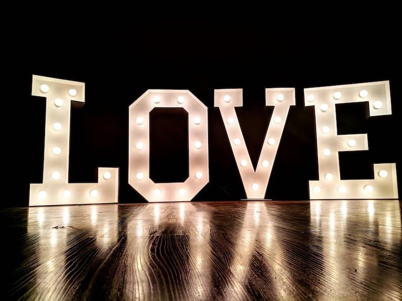 LOVE wedding sign